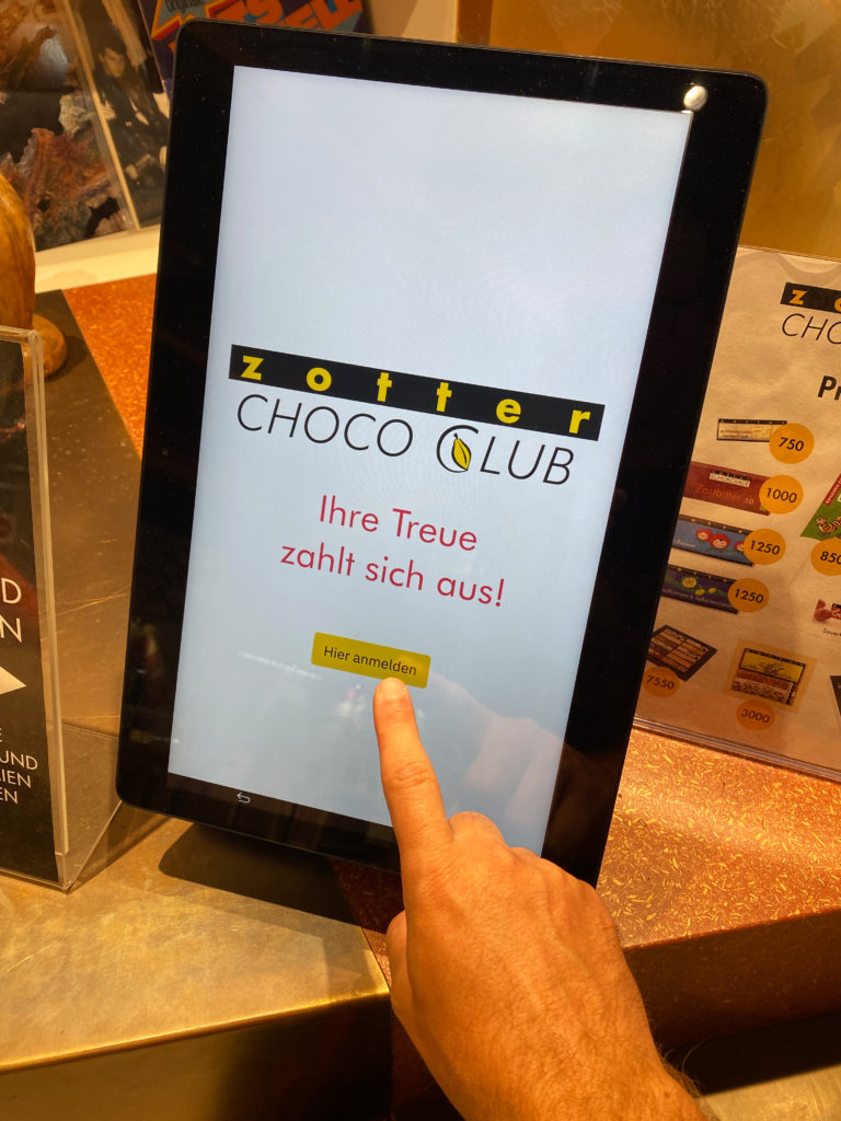 Der Zotter Choco Club - ein Bonusprogramm von Zotter Schokoladen, umgesetzt mit eigener Mobile App von Jolioo